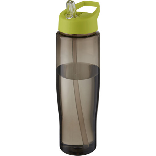 H2O Active® Eco Tempo 700 Ml Sportflasche Mit Ausgussdeckel , limone / kohle, PCR Kunststoff, PP Kunststoff, 23,40cm (Höhe), Bild 1