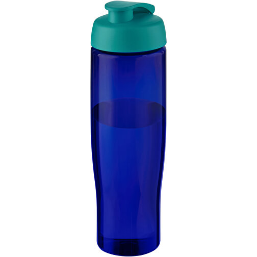 H2O Active® Eco Tempo 700 Ml Sportflasche Mit Klappdeckel , aquablau / blau, PCR Kunststoff, PP Kunststoff, 23,70cm (Höhe), Bild 1