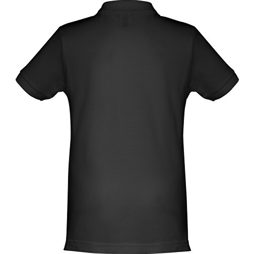 THC ADAM KIDS. Kurzärmeliges Baumwoll-Poloshirt Für Kinder (unisex) , schwarz, 100% Baumwolle, 12, 63,00cm x 46,00cm (Länge x Breite), Bild 2