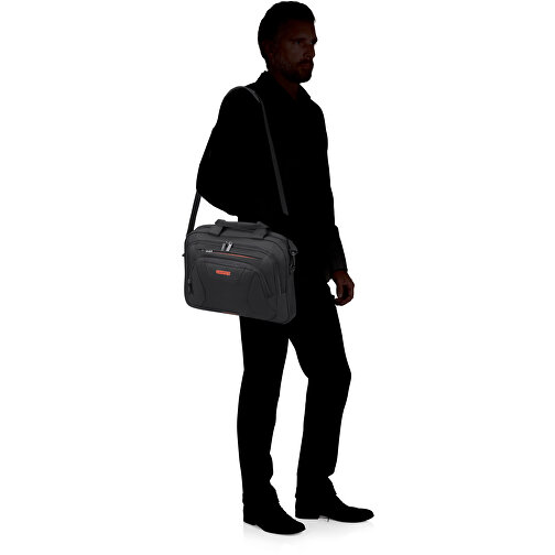 American Tourister - AT Work - Laptop Bag 13,3'-14,1' , black/orange, 100% Polyester, 30,00cm x 10,50cm x 39,00cm (Länge x Höhe x Breite), Bild 8