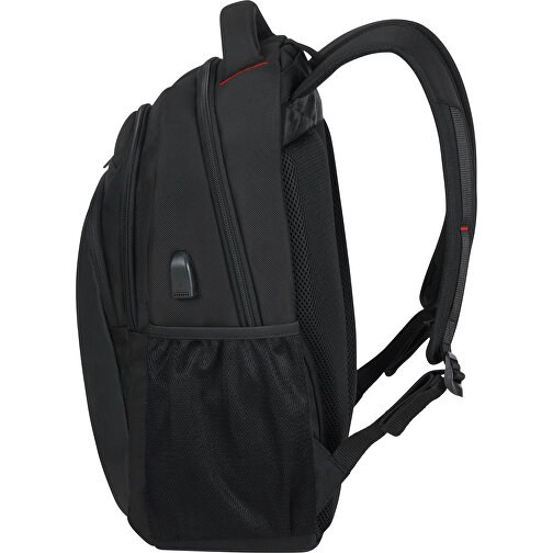 American Tourister - AT Work - Laptop Backpack 15.6' ECO USB , bass black, 100% rPET Polyester, 45,00cm x 21,50cm x 33,00cm (Länge x Höhe x Breite), Bild 3