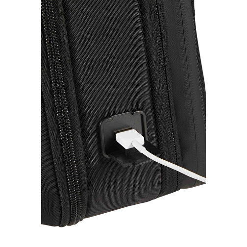 Samsonite - Litepoint - Laptop Tasche 15,6' Exp , Samsonite, black, 95% RPET Polyester & PU X4 Coating + 5% Polyester, 30,00cm x 13,00cm x 40,50cm (Länge x Höhe x Breite), Bild 6