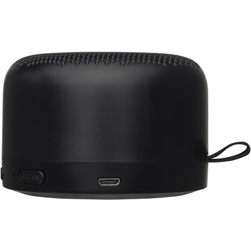 Loop 5W Bluetooth Lautsprecher Aus Recyceltem Kunststoff , schwarz, Recycelter Kunststoff, 8,00cm x 5,50cm x 8,00cm (Länge x Höhe x Breite), Bild 4