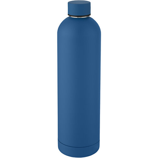 Spring 1 L Kupfer-Vakuum Isolierflasche , tech blue, Edelstahl, PP Kunststoff, 28,95cm (Höhe), Bild 1
