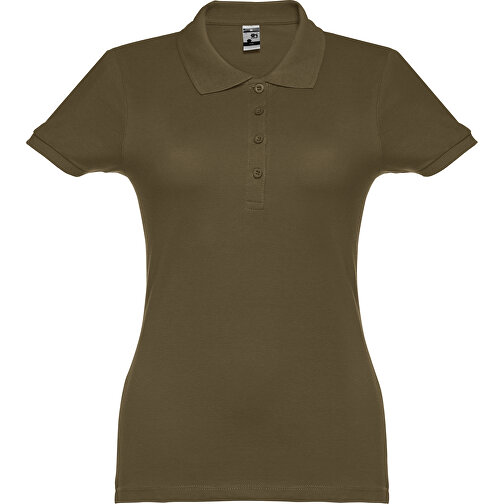 THC EVE. Damen Poloshirt , khaki, 100% Baumwolle, L, 64,00cm x 46,00cm (Länge x Breite), Bild 1