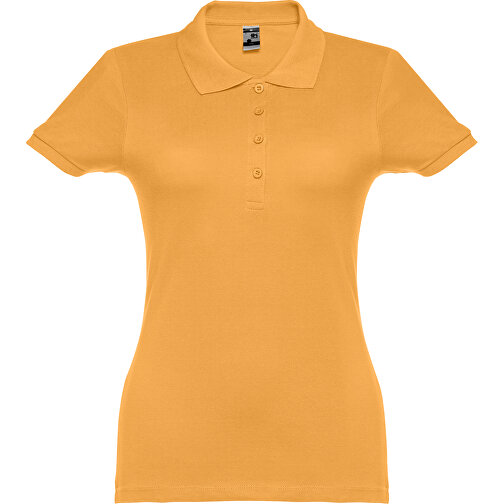 THC EVE. Damen Poloshirt , dunkelgelb, 100% Baumwolle, XL, 66,00cm x 49,00cm (Länge x Breite), Bild 1
