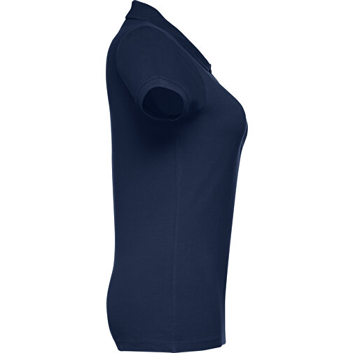 THC EVE. Damen Poloshirt , blau, 100% Baumwolle, S, 60,00cm x 40,00cm (Länge x Breite), Bild 3