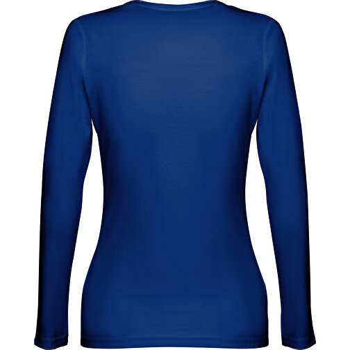 THC BUCHAREST WOMEN. Langärmeliges Tailliertes T-Shirt Für Frauen Aus Baumwolle , königsblau, 100% Baumwolle, S, 61,00cm x 42,00cm (Länge x Breite), Bild 2