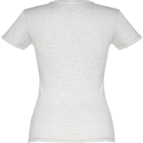 THC SOFIA. Tailliertes Damen-T-Shirt , weiß melliert, 100% Baumwolle, L, 64,00cm x 47,00cm (Länge x Breite), Bild 2
