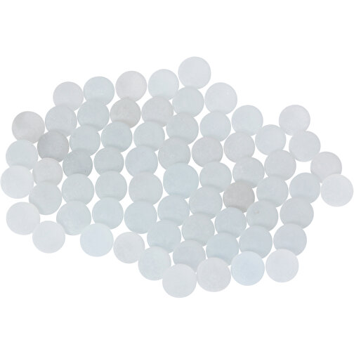 Glasmurmeln Frost Weiß 14mm (ca 300St.) , frost weiß, 8,70cm x 16,00cm x 8,70cm (Länge x Höhe x Breite), Bild 1