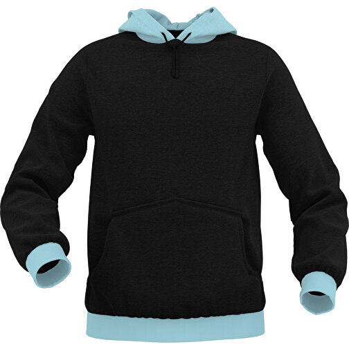 Hoodie Urban - Inkl. Individueller Gestaltung , zartblau, 70% Baumwolle, 30 % Polyester, L, , Bild 1