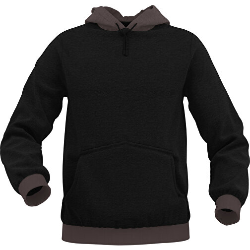 Hoodie Urban - Inkl. Individueller Gestaltung , dunkelbraun, 70% Baumwolle, 30 % Polyester, L, , Bild 1