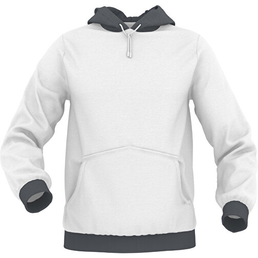 Hoodie Urban - Inkl. Individueller Gestaltung , dunkelgrau, 70% Baumwolle, 30 % Polyester, L, , Bild 1