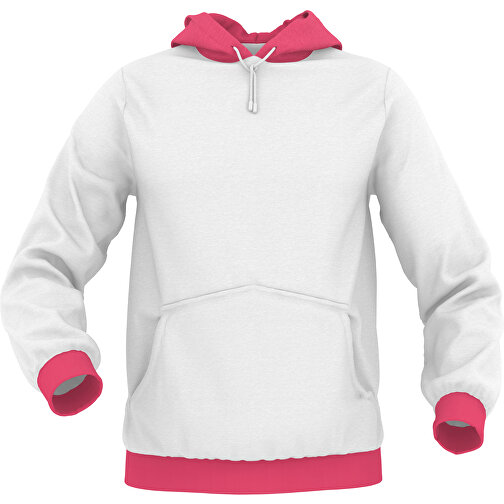 Hoodie Urban - Inkl. Individueller Gestaltung , dunkelrosa, 70% Baumwolle, 30 % Polyester, XL, , Bild 1