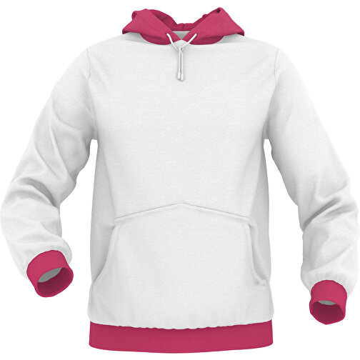 Hoodie Urban - Inkl. Individueller Gestaltung , rosa, 70% Baumwolle, 30 % Polyester, XXL, , Bild 1