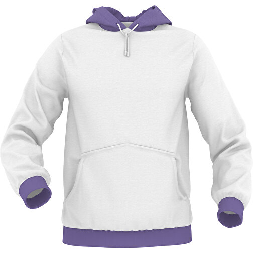 Hoodie Urban - Inkl. Individueller Gestaltung , dunkellila, 70% Baumwolle, 30 % Polyester, S, , Bild 1