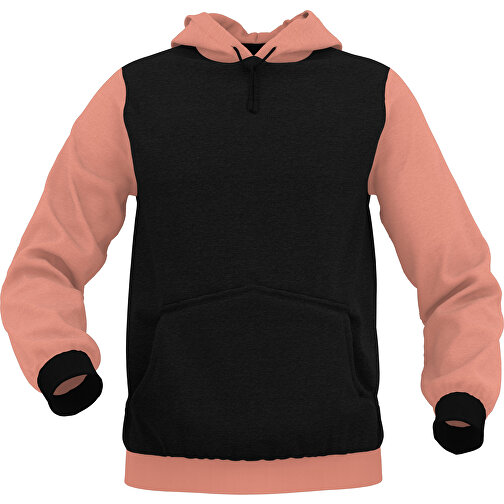 Hoodie Urban - Inkl. Individueller Gestaltung , zartorange, 70% Baumwolle, 30 % Polyester, L, , Bild 1