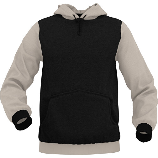 Hoodie Urban - Inkl. Individueller Gestaltung , zartgrau, 70% Baumwolle, 30 % Polyester, M, , Bild 1