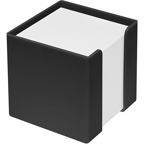Zettelbox 'Alpha' , schwarz, PS+PAP, 10,00cm x 10,00cm x 10,00cm (Länge x Höhe x Breite), Bild 1