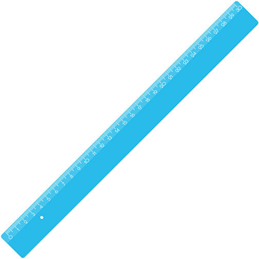 Lineal 30 Cm , blau, PS, 31,00cm x 0,20cm x 3,00cm (Länge x Höhe x Breite), Bild 1