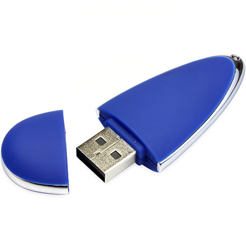 USB-Stick Drop 32GB , Promo Effects MB , blau MB , 32 GB , Kunststoff MB , 3 - 10 MB/s MB , 6,00cm x 1,20cm x 2,50cm (Länge x Höhe x Breite), Bild 1