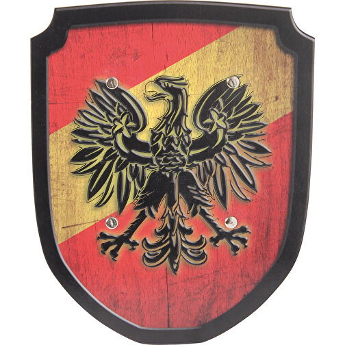 Schild Rot/gelb Adler , , 35,00cm x 28,00cm (Länge x Breite), Bild 1