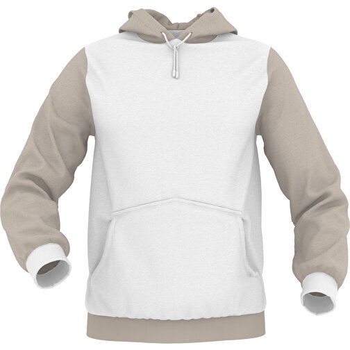 Hoodie Urban - Inkl. Individueller Gestaltung , zartgrau, 70% Baumwolle, 30 % Polyester, S, , Bild 1