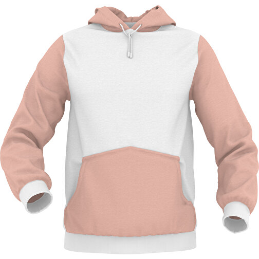 Hoodie Urban - Inkl. Individueller Gestaltung , zartrot, 70% Baumwolle, 30 % Polyester, S, , Bild 1