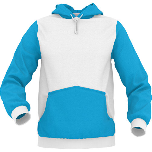 Hoodie Urban - Inkl. Individueller Gestaltung , hellblau, 70% Baumwolle, 30 % Polyester, L, , Bild 1