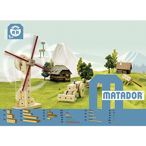 Matador Explorer E099 (99 bitar) byggsats i trä, Bild 4