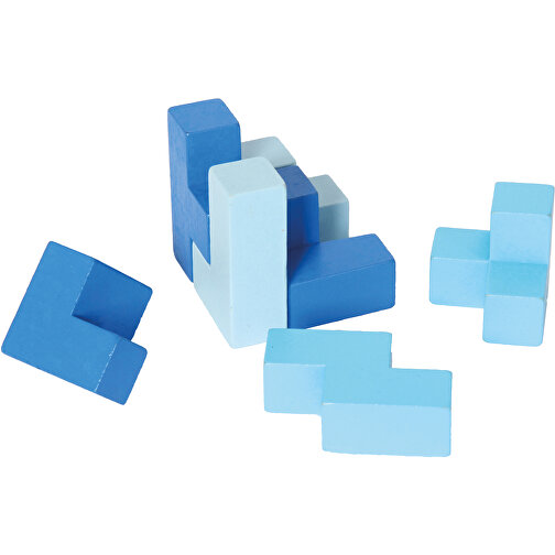 Würfelpuzzle Blau , , 7,50cm x 7,50cm x 7,50cm (Länge x Höhe x Breite), Bild 2