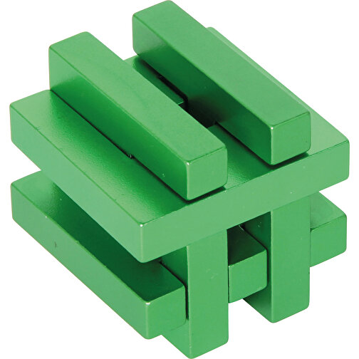 Hashtag #1 Metal Puzzle (green) In A Can** , , 5,00cm x 5,00cm x 5,00cm (Länge x Höhe x Breite), Bild 1