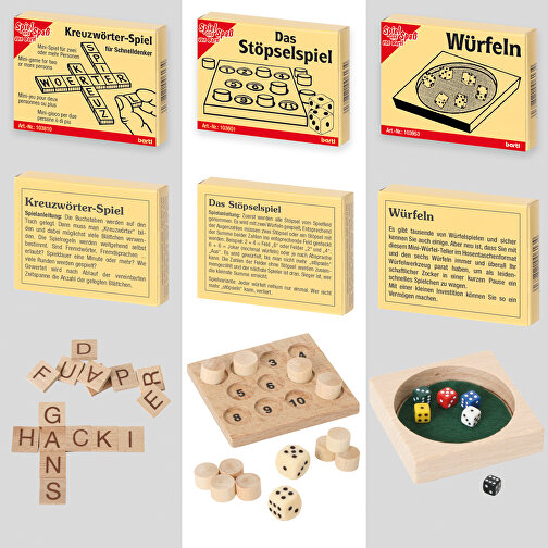 Mini-Spiele Set, 9 Beliebte Motive , , 23,00cm x 2,00cm x 15,70cm (Länge x Höhe x Breite), Bild 3
