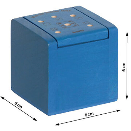 Warum Immer Ich? Blau Magnetbox , blau, 6,00cm x 6,00cm x 6,00cm (Länge x Höhe x Breite), Bild 4