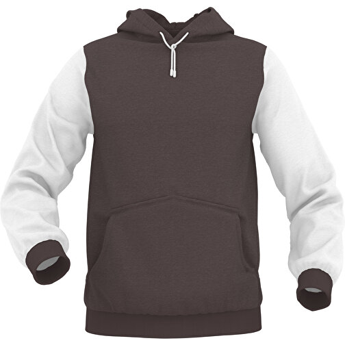 Hoodie Urban - Inkl. Individueller Gestaltung , dunkelbraun, 70% Baumwolle, 30 % Polyester, S, , Bild 1