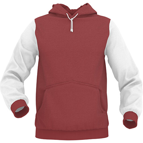 Hoodie Urban - Inkl. Individueller Gestaltung , dunkelrot, 70% Baumwolle, 30 % Polyester, S, , Bild 1