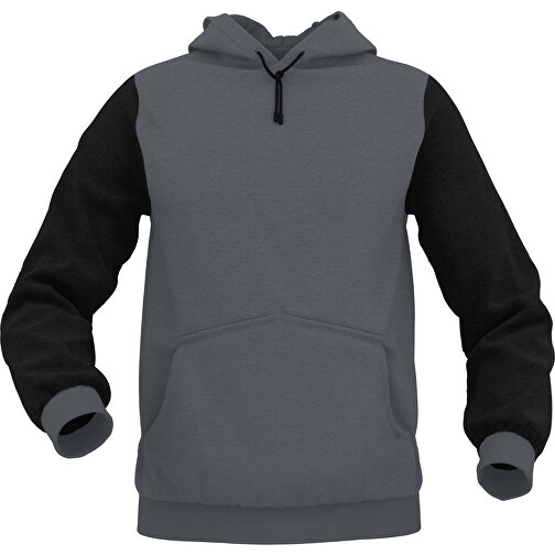 Hoodie Urban - Inkl. Individueller Gestaltung , dunkelgrau, 70% Baumwolle, 30 % Polyester, M, , Bild 1