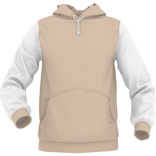 Hoodie Urban - Inkl. Individueller Gestaltung , zartbraun, 70% Baumwolle, 30 % Polyester, S, , Bild 1