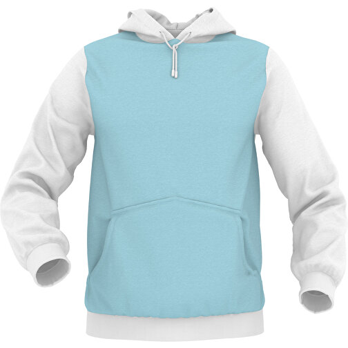 Hoodie Urban - Inkl. Individueller Gestaltung , zartblau, 70% Baumwolle, 30 % Polyester, S, , Bild 1