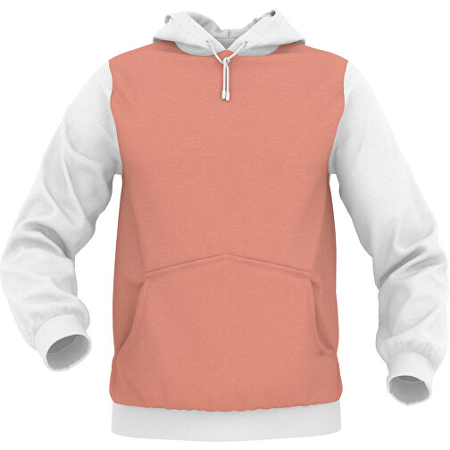 Hoodie Urban - Inkl. Individueller Gestaltung , zartorange, 70% Baumwolle, 30 % Polyester, XL, , Bild 1