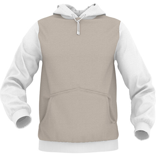 Hoodie Urban - Inkl. Individueller Gestaltung , zartgrau, 70% Baumwolle, 30 % Polyester, L, , Bild 1