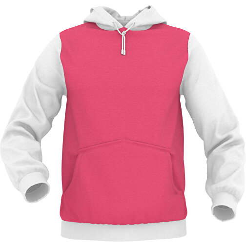 Hoodie Urban - Inkl. Individueller Gestaltung , dunkelrosa, 70% Baumwolle, 30 % Polyester, L, , Bild 1