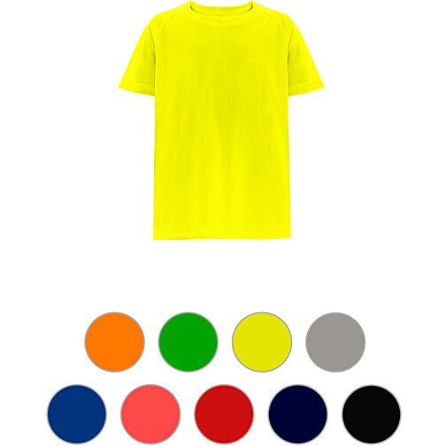 THC MOVE KIDS. Technisches T-Shirt Mit Kurzen Ärmeln Aus Polyester Für Kinder , limette, Polyester, 4, 45,00cm x 1,00cm x 34,00cm (Länge x Höhe x Breite), Bild 4