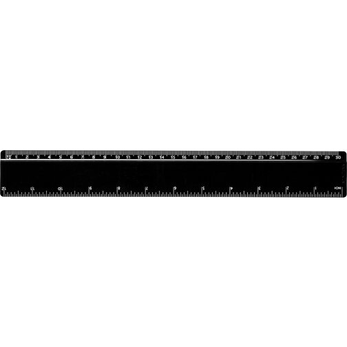 Refari 30 Cm Lineal Aus Recyceltem Kunststoff , schwarz, Recycelter HIPS Kunststoff, 31,20cm x 0,30cm x 4,20cm (Länge x Höhe x Breite), Bild 3
