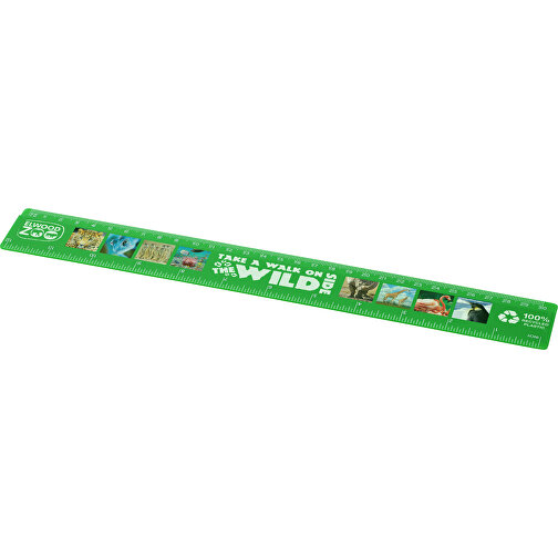 Refari 30 cm recycled plastic ruler, Imagen 2