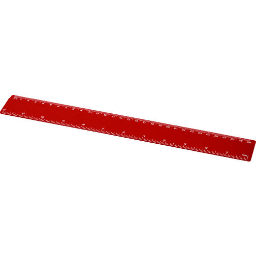 Refari 30 Cm Lineal Aus Recyceltem Kunststoff , rot, Recycelter HIPS Kunststoff, 31,20cm x 0,30cm x 4,20cm (Länge x Höhe x Breite), Bild 1