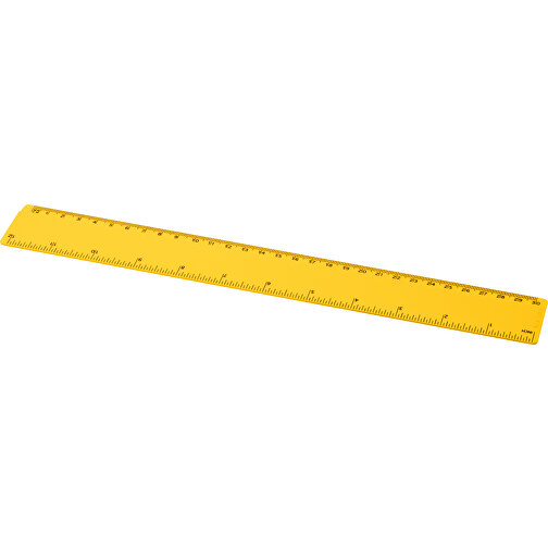 Refari 30 Cm Lineal Aus Recyceltem Kunststoff , gelb, Recycelter HIPS Kunststoff, 31,20cm x 0,30cm x 4,20cm (Länge x Höhe x Breite), Bild 1
