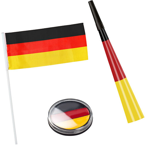 Fanset 'Team' , Deutschland-Farben, Kunststoff, 20,00cm x 45,00cm (Länge x Breite), Bild 1