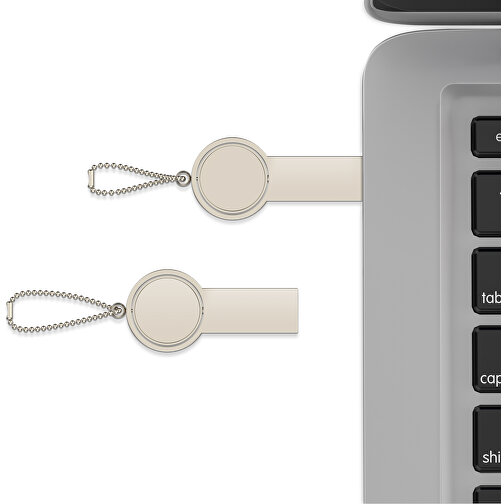 Clé USB Orbit métal doming 8 GB avec emballage, Image 4