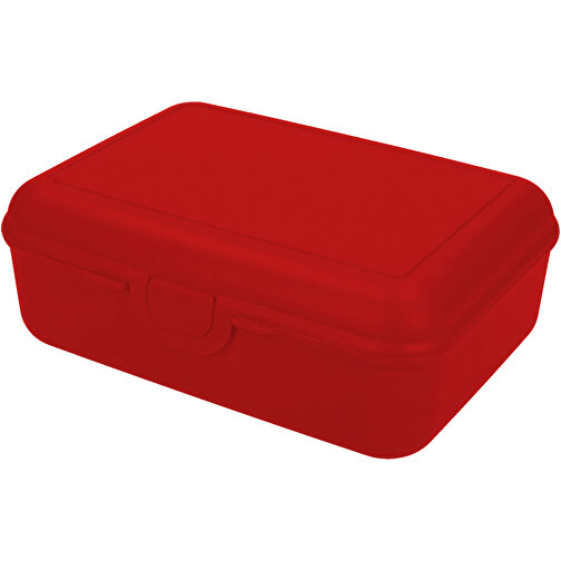 Vorratsdose 'School-Box' Deluxe, Ohne Trennschale , trend-rot PP, Kunststoff, 19,00cm x 7,00cm x 13,90cm (Länge x Höhe x Breite), Bild 1